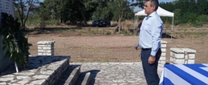 Ο Δήμαρχος Τρίπολης στην εκδήλωση τιμής και μνήμης των εκτελεσθέντων Ελλήνων Αγωνιστών στα Αλώνια της Αλέας