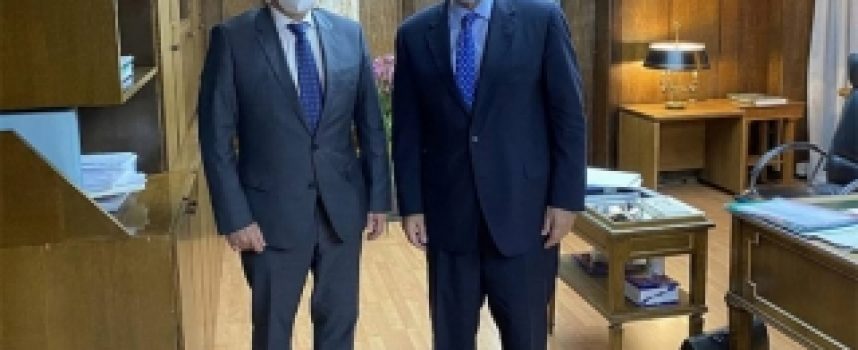 Με τον υπουργό Εσωτερικών Μάκη Βορίδη συναντήθηκε ο δήμαρχος Τρίπολης Κώστας Τζιούμης.