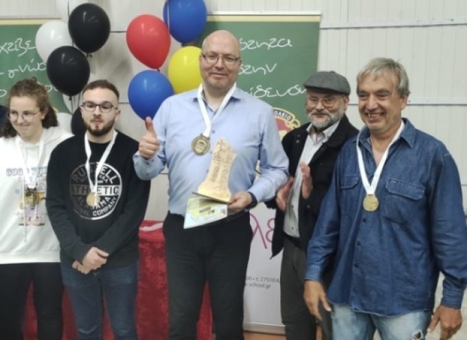Δύο χρυσά και ένα χάλκινο μετάλλιο για την ομάδα του Σκακιστικού Συλλόγου Τρίπολης