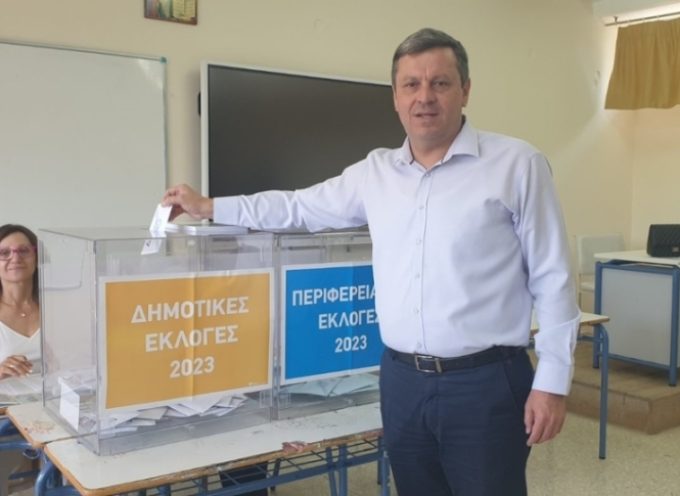 Το εκλογικό του δικαίωμα άσκησε ο Δήμαρχος Βόρειας Κυνουρίας
